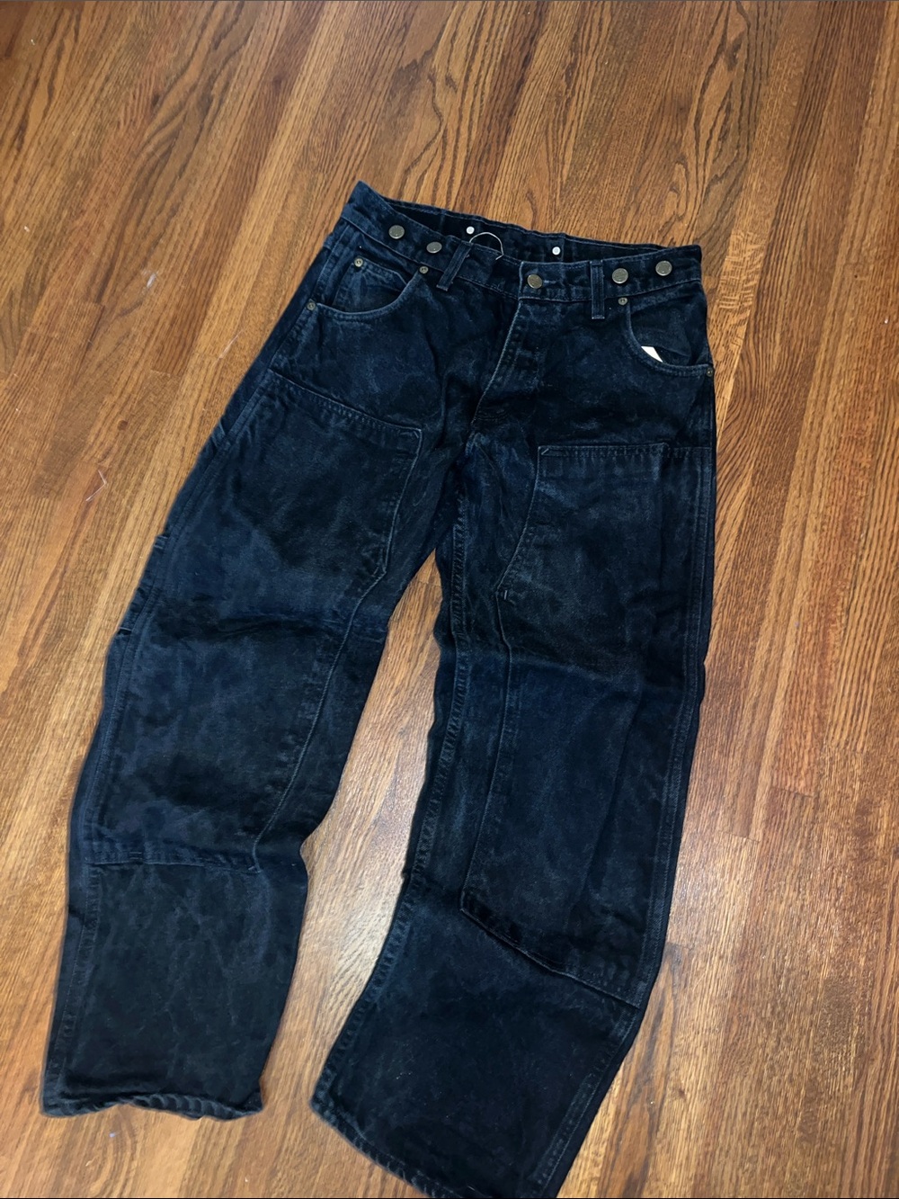 Prison Blues Black Double Knee Pants 32x30